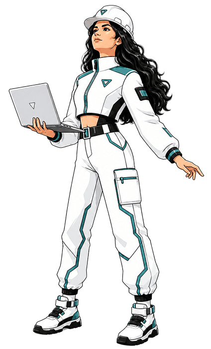 ZEP360 field engineer illustration holding a laptop