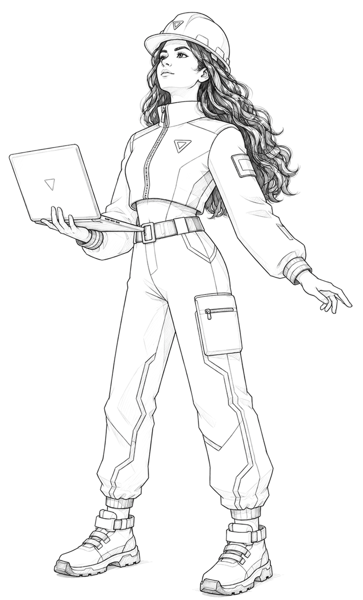 ZEP360 field engineer illustration holding a laptop